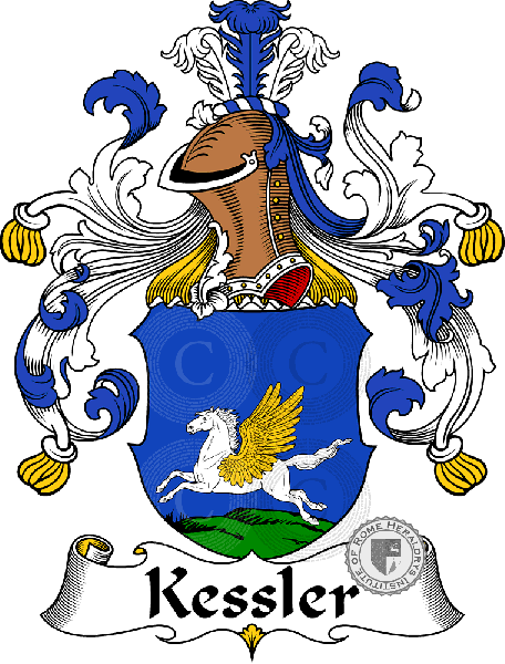 Coat of arms of family Kessler - ref:31053