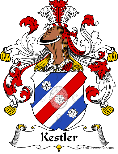 Coat of arms of family Kestler - ref:31056