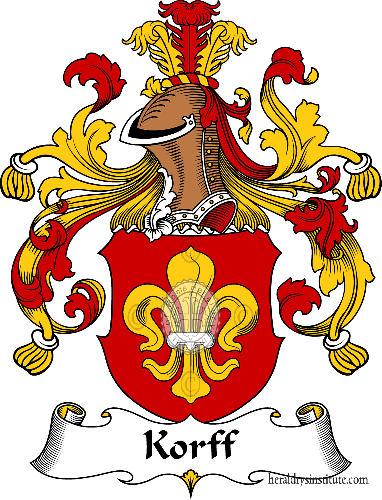 Coat of arms of family Korff - ref:31116