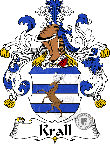 Coat of arms of family Krall - ref:31126