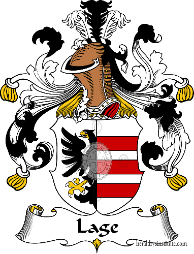 Wappen der Familie Lage  (von Der) - ref:31184