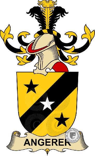 Coat of arms of family Angerer   ref: 32131