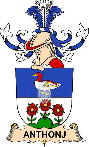 Coat of arms of family Anthonj - ref:32134