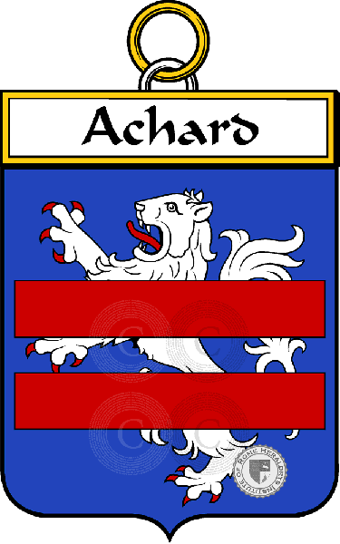 Coat of arms of family Achard - ref:33872