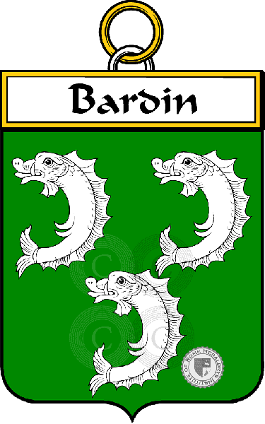 Brasão da família Bardin - ref:33975