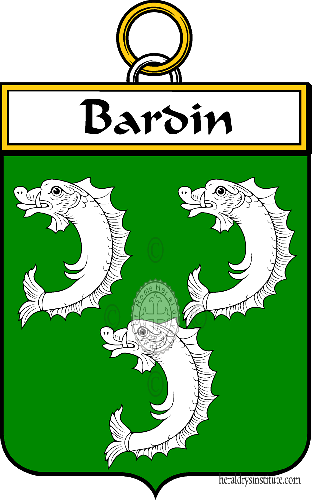 Coat of arms of family Bardin - ref:33975