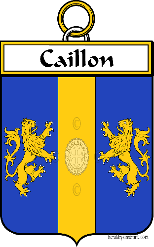 Coat of arms of family Caillon   ref: 34221