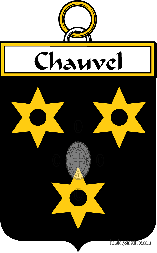 Coat of arms of family Chauvel - ref:34292