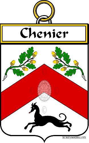Coat of arms of family Chenier - ref:34295