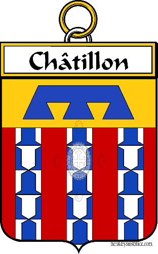 Coat of arms of family Châtillon - ref:34313