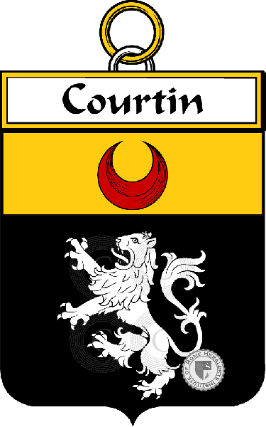Escudo de la familia Courtin - ref:34354