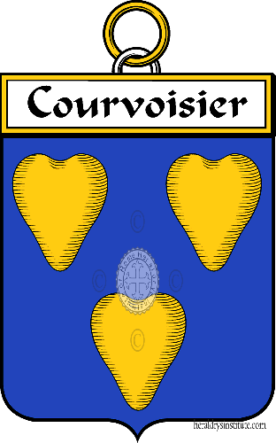 Coat of arms of family Courvoisier - ref:34356