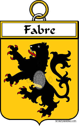 Coat of arms of family Fabre   ref: 34386