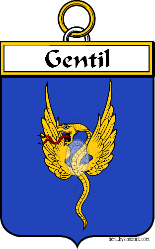 Escudo de la familia Gentil - ref:34443