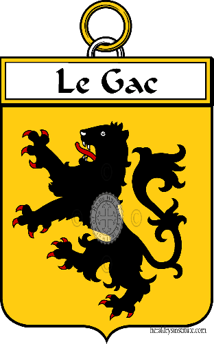 Escudo de la familia Le Gac - ref:34628