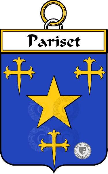 Wappen der Familie Pariset - ref:34801