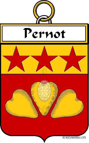 Brasão da família Pernot - ref:34815
