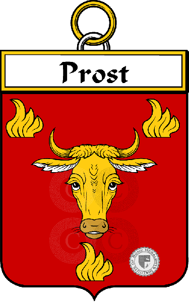 Coat of arms of family Prost - ref:34870