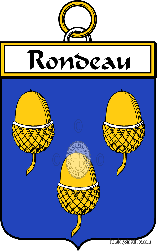 Brasão da família Rondeau - ref:34929