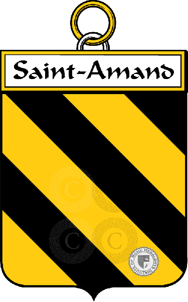 Brasão da família Saint-Amand - ref:34949