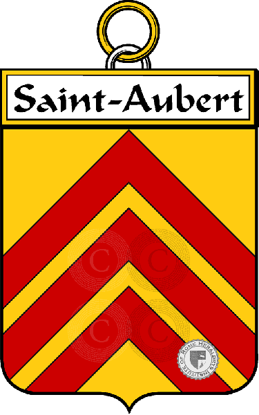 Escudo de la familia Saint-Aubert - ref:34953