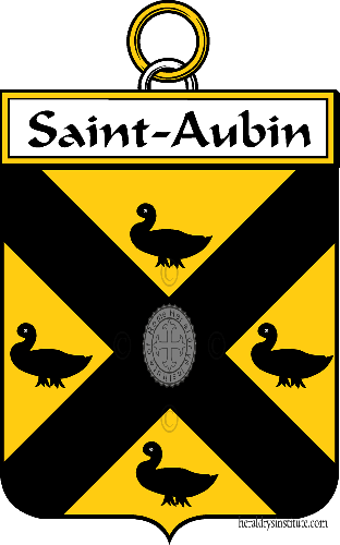 Escudo de la familia Saint-Aubin - ref:34954