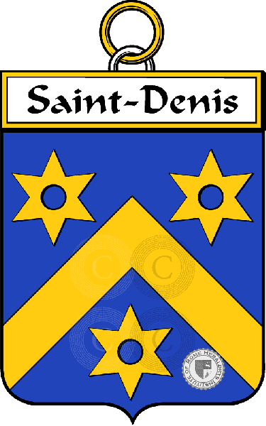 Brasão da família Saint-Denis - ref:34958