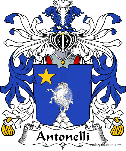 Coat of arms of family Antonelli   ref: 35185