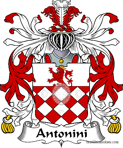 Coat of arms of family Antonini   ref: 35186