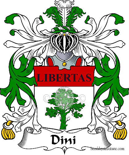 Escudo de la familia Dini - ref:35297