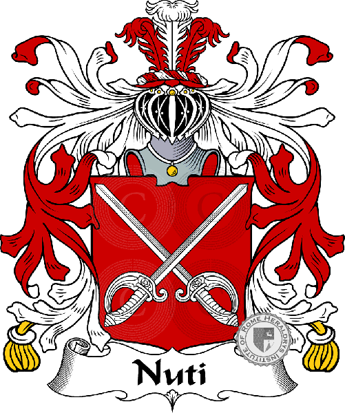 Escudo de la familia Nuti   ref: 35631