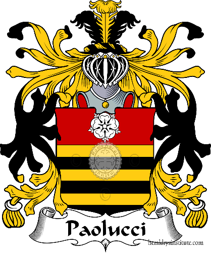 Coat of arms of family Paolucci - ref:35683