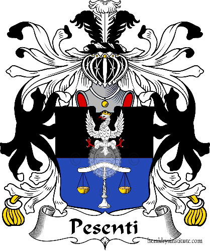 Coat of arms of family Pesenti - ref:35724