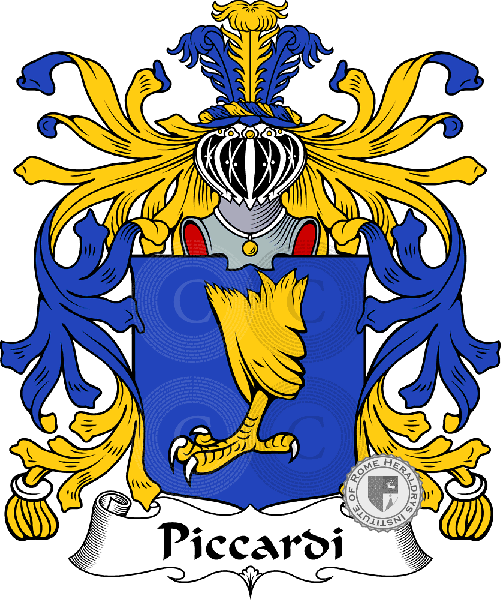 Coat of arms of family Piccardi - ref:35734