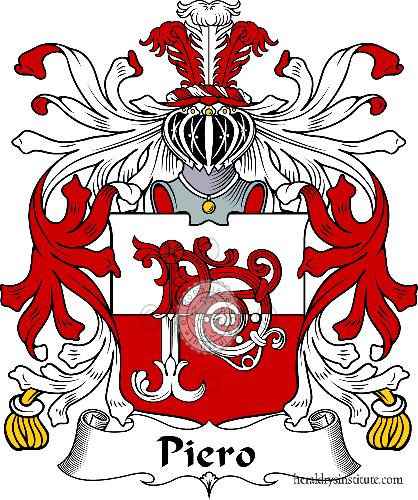 Coat of arms of family Piero - ref:35738