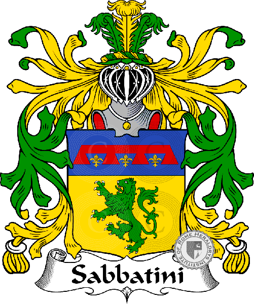 Coat of arms of family Sabbatini - ref:35841