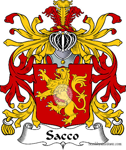 Escudo de la familia Sacco   ref: 35846