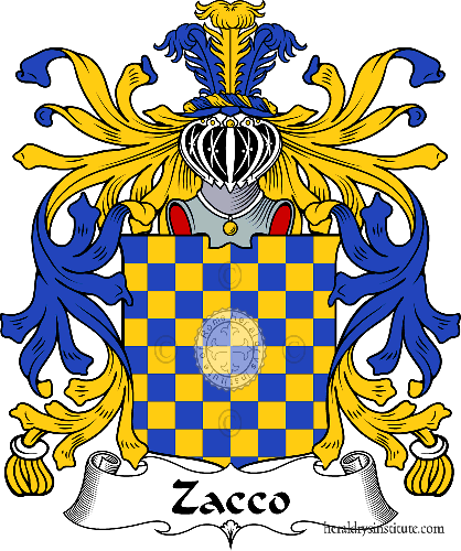Escudo de la familia Zacco   ref: 36053