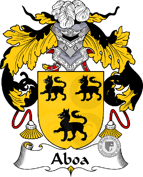 Coat of arms of family Aboa - ref:36114