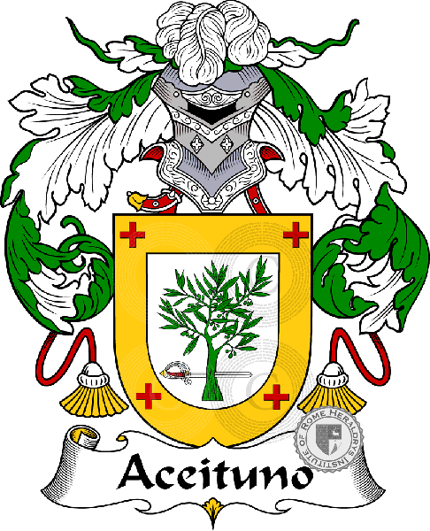 Coat of arms of family Aceituno - ref:36126