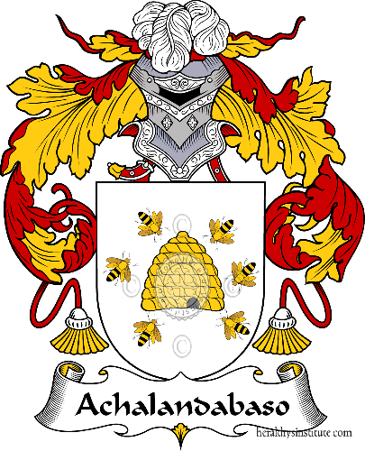 Coat of arms of family Achalandabaso - ref:36130