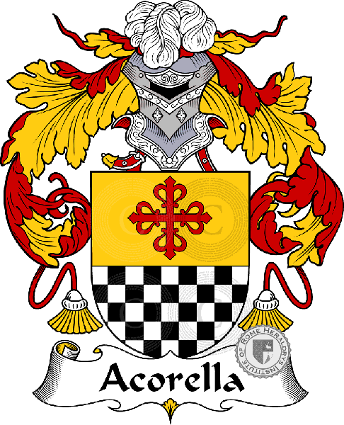 Escudo de la familia Acorella - ref:36133