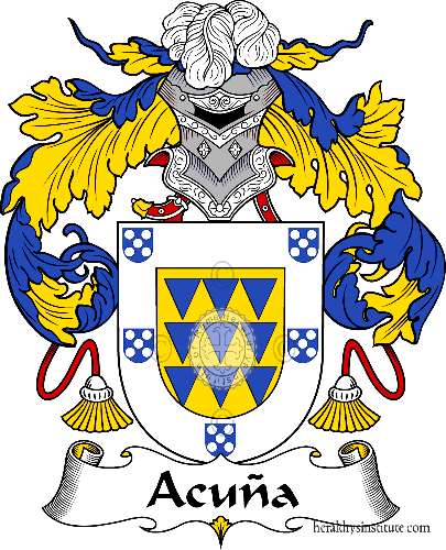 Coat of arms of family Acuña - ref:36136