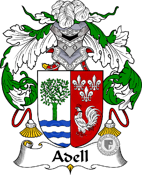 Wappen der Familie Adell - ref:36139