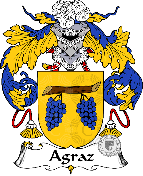 Coat of arms of family Agraz - ref:36152
