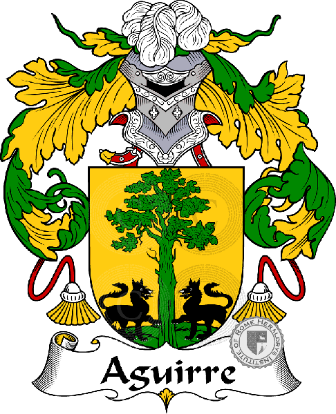Coat of arms of family Aguirre - ref:36166
