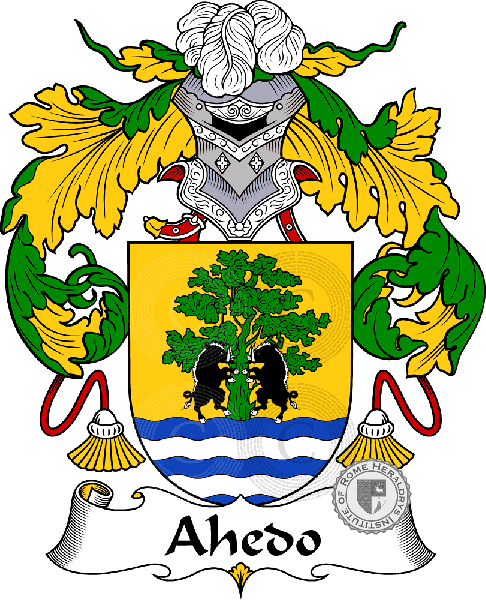 Coat of arms of family Ahedo or Haedo - ref:36169