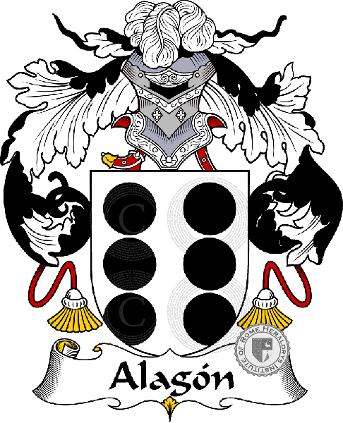 Coat of arms of family Alagón - ref:36177