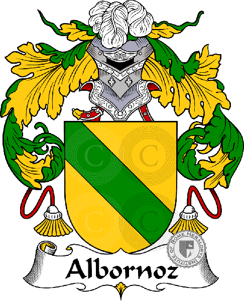 Wappen der Familie Albornoz - ref:36193