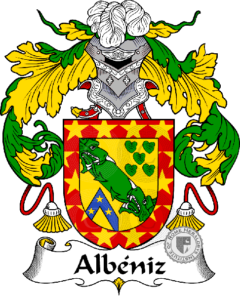 Wappen der Familie Albéniz - ref:36195